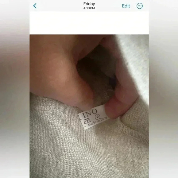 Sartoria Delle Sirene Ladies 100% Linen Top Made In Italy - Picture 5 of 11